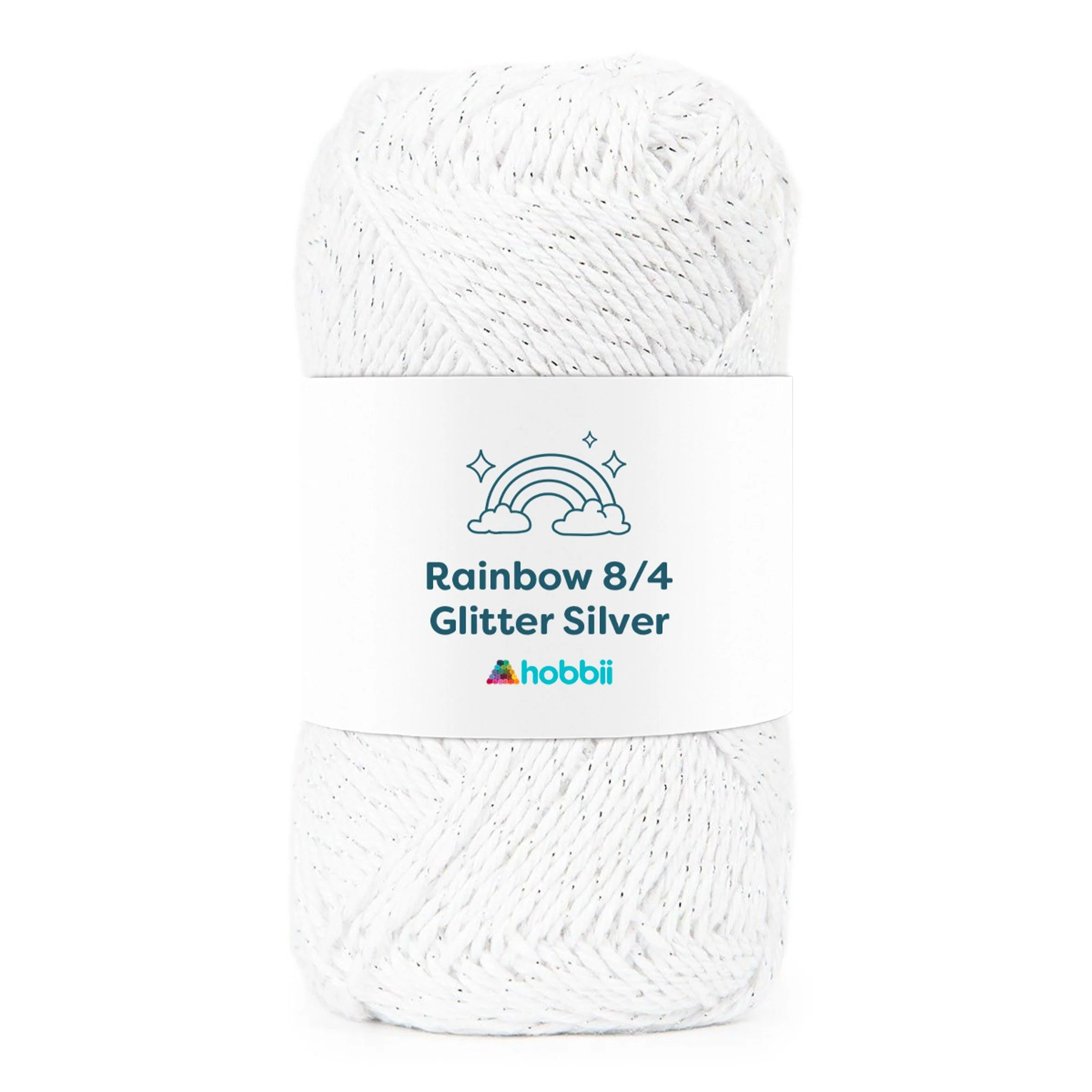 Rainbow 8/4 Glitter Silver - Image 7