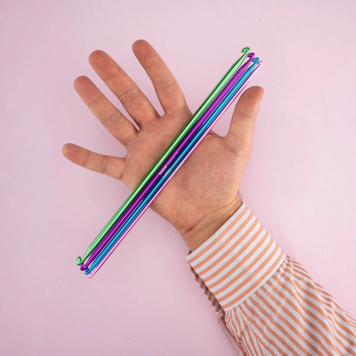 Doppelte tunesische Häkelnadel aus Alu – 28 cm - Image 6