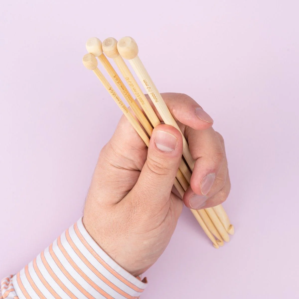 Tunesische Häkelnadel aus Bambus – 25 cm - Image 2